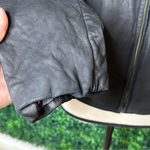 Ladies Vintage Black Leather Jacket Proshield Signature Collection Sz M - Picture 7 of 11